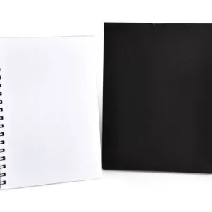 CADERNO PAUTADO COM WIRE-O - BRANCO - 23,5X18CM - 100 FLS