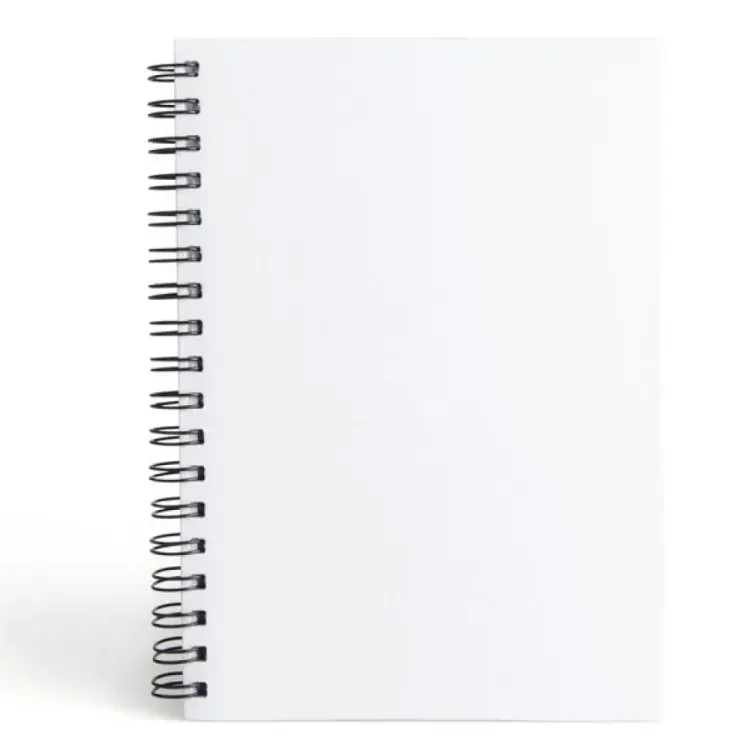 CADERNO PAUTADO COM WIRE-O - BRANCO - 23,5X18CM - 100 FLS