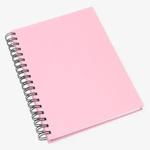 CADERNO PAUTADO COM WIRE-O - ROSA - 23,5X18CM - 100 FLS