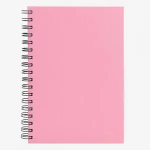 CADERNO PAUTADO COM WIRE-O - ROSA - 23,5X18CM - 100 FLS