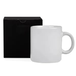 CANECA EM CERÂMICA BRANCA 270 ML COM CAIXA