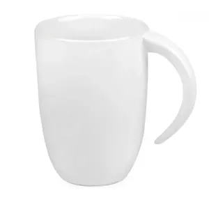 CANECA EM CERÂMICA BRANCA - 350ML