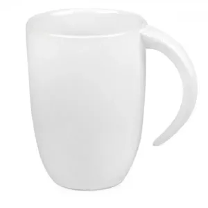 CANECA EM CERÂMICA BRANCA - 350ML