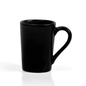 CANECA EM CERÂMICA PRETA - 230ML