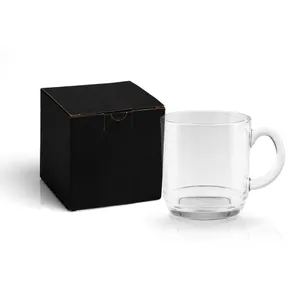 CANECA EM VIDRO COM 300ML E EMBALAGEM