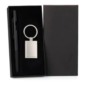 CANETA E CHAVEIRO - PRETO