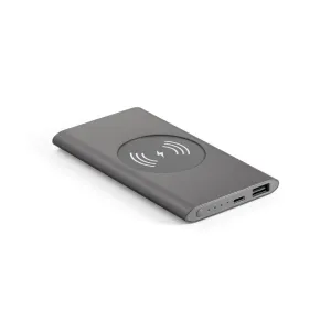 CASSINI 40. Bateria portátil com carregador wireless em alumínio 100% reciclado 4000 mAh