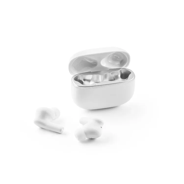 CAUBY. Fones de ouvido wireless em ABS 100% reciclado, com ANC 500 mAh