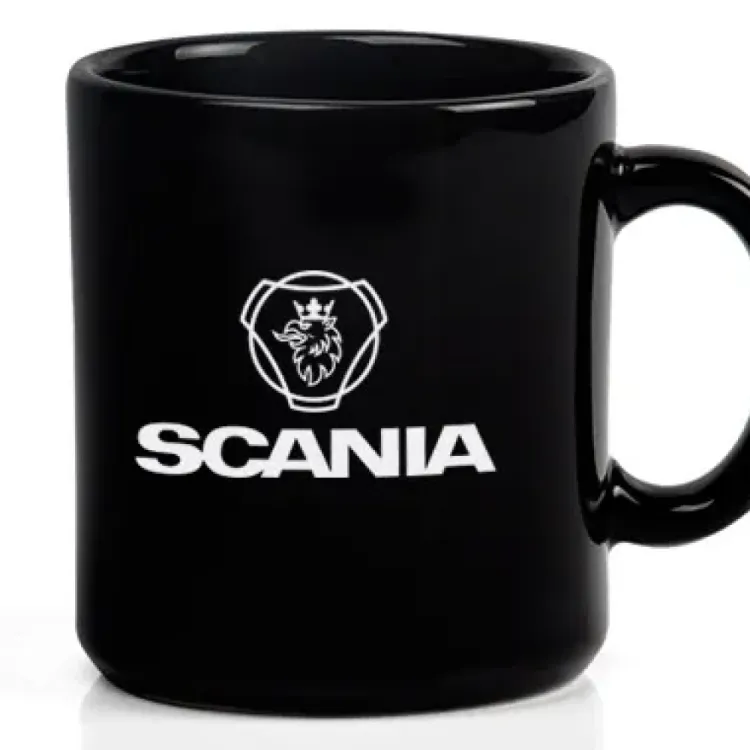 CANECA EM CERÂMICA PRETA - 270ML