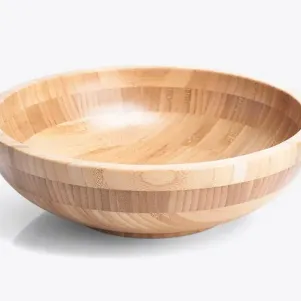 CUMBUCA REDONDA EM BAMBU DE 400ML