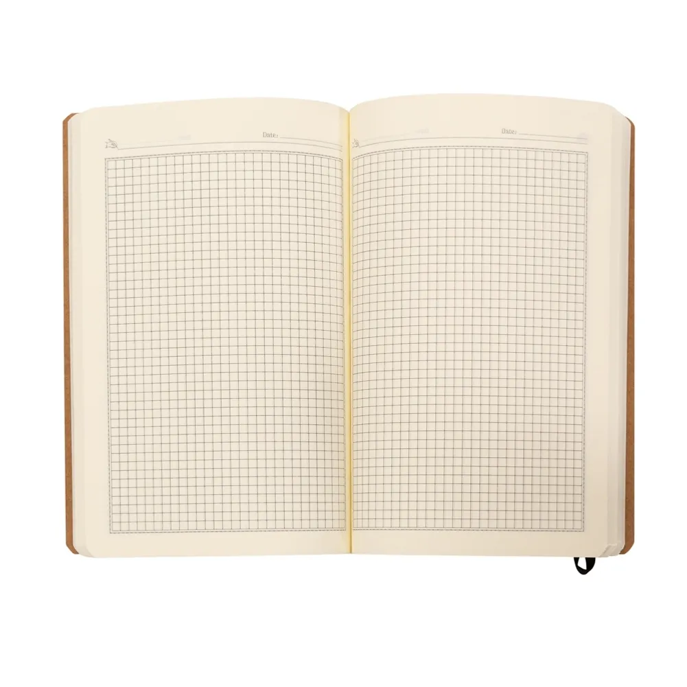 Caderneta em Kraft Quadriculado