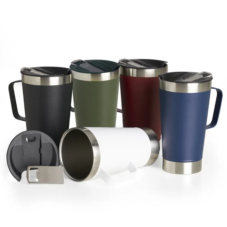 Caneca Térmica Inox com Abridor 550ml