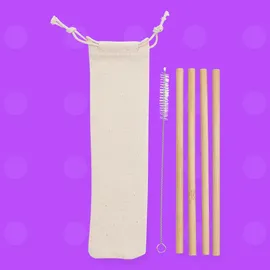 Miniatura de imagem do produto Kit Canudos de Bambu (4 pçs)