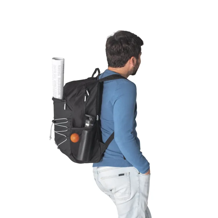 DELFOS BACKPACK. Mochila para notebook em 300D poliéster reciclado e 600D poliéster reciclado 156