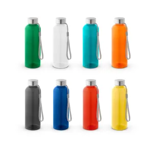 ENDERS. Squeeze em rPET 100% reciclado e tampa em aço inox 580 mL