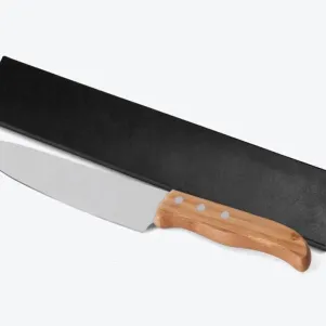 FACA PARA CARNE INOX /BAMBU - 8"