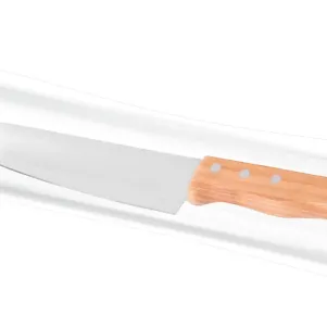 FACA PARA CARNE INOX /BAMBU - 8"