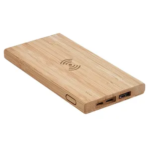 FITCH ECO. Bateria portátil em bambu 5000 mAh