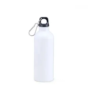 GARRAFA EM INOX PAREDE DUPLA NA COR BRANCA - 500 ML