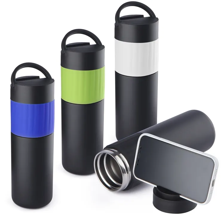 Garrafa Térmica 500ml com Suporte para Celular