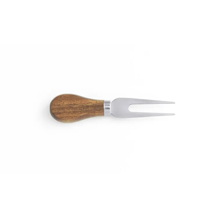 HAVEN. Tábua de queijos em madeira de acácia com 2 utensílios em madeira de acácia e aço inoxidável