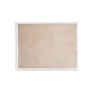 HEIDEN. Manta reversível em tecido polar (190 g/m²) acetinado com forro sherpa (225 g/m²),