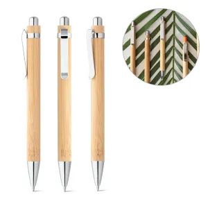 HERA. Esferográfica em bambu com clipe em metal