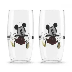 JOGO DE COPOS VIDRO 300 ML - MICKEY - 2 PÇS