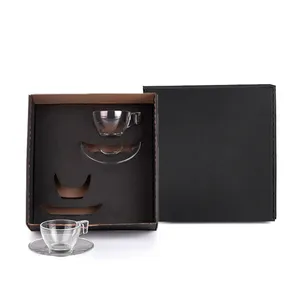 JOGO DE XÍCARAS COM PIRES - 90 ML - 4 PÇS