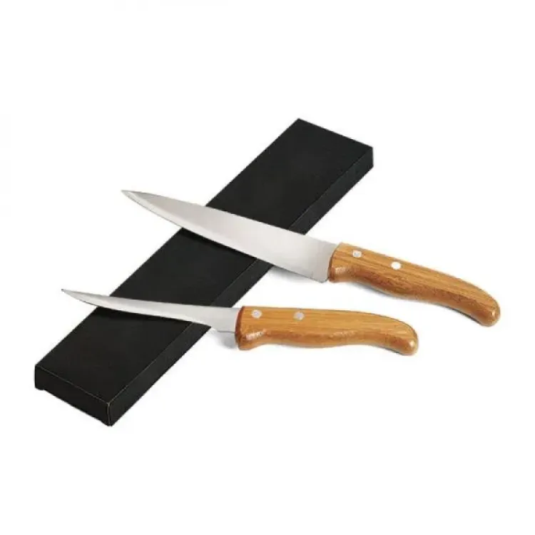 CONJ. FACAS 7  E 5  EM BAMBU / MADEIRA / INOX SPECIAL LINE - 2 PÇS