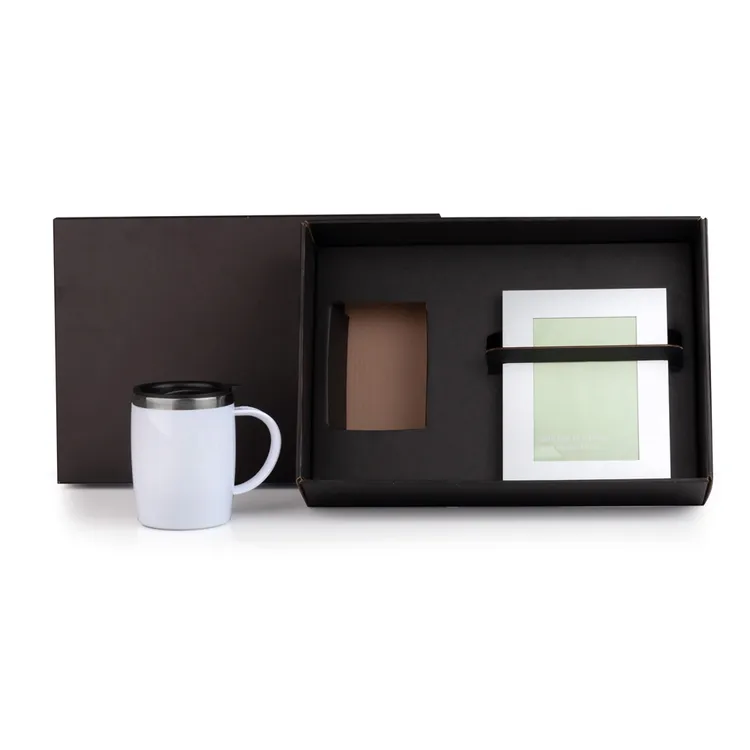 KIT CANECA EM AÇO INOX E PORTA-RETRATO EM ALUMÍNIO - 2 PÇS
