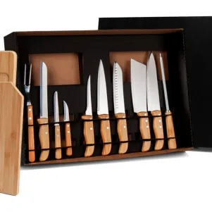 KIT CHURRASCO E COZINHA COM GARFOS E FACAS - 12 PÇS