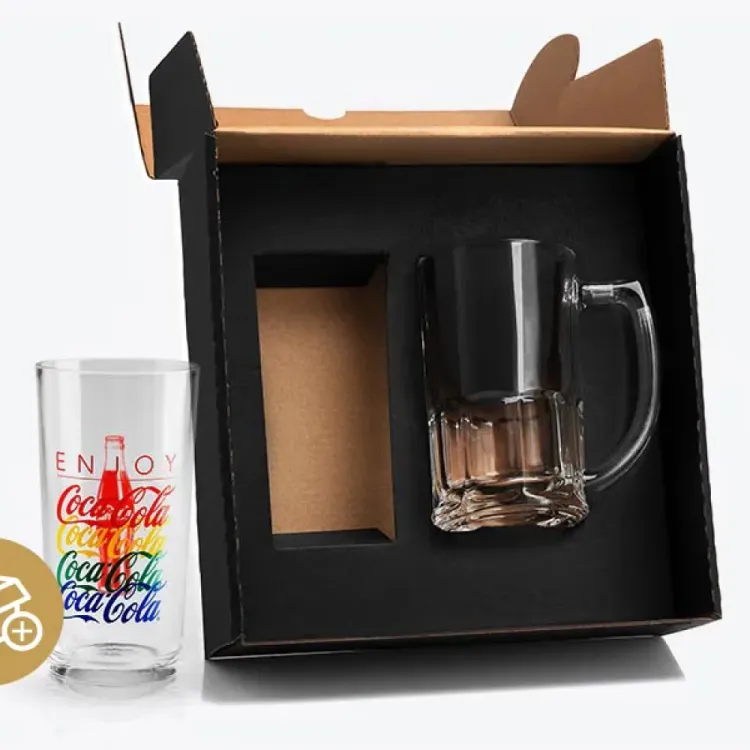 KIT COM CANECA DE CHOPP E REFRIGERANTE COCA COLA