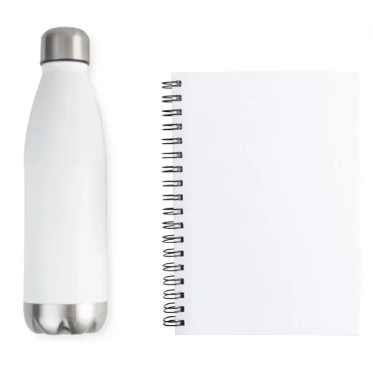 KIT GARRAFA E CADERNO - 2 PÇS