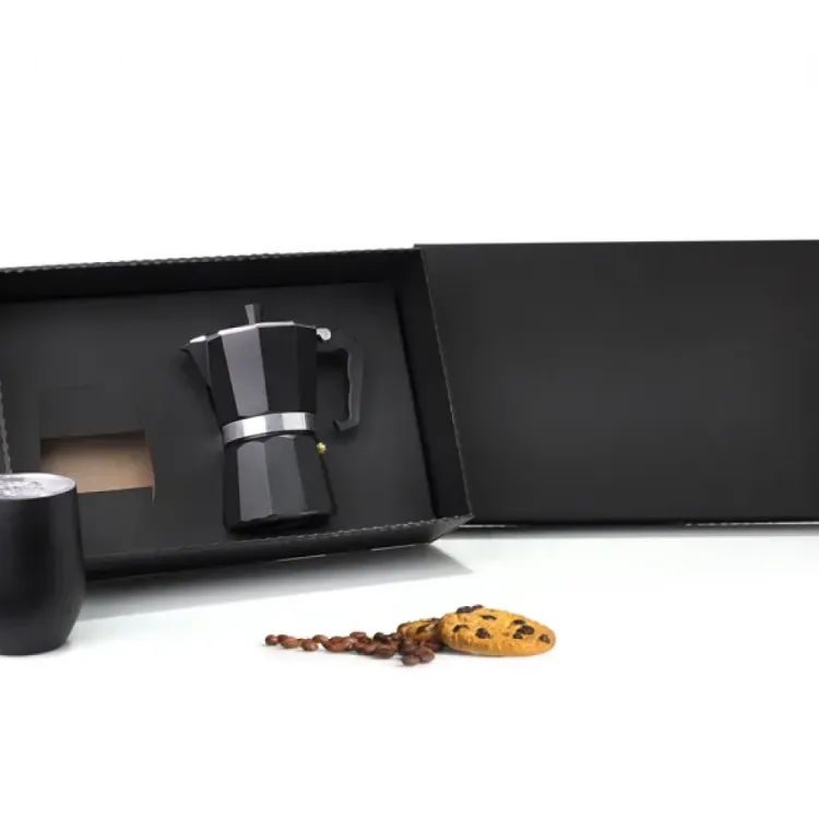 KIT PARA CAFÉ COM CAFETEIRA ITALIANA - 2 PÇS