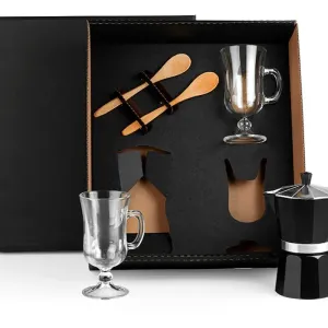 KIT PARA CAFÉ COM CAFETEIRA ITALIANA - 5 PÇS