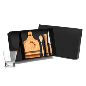 KIT PARA CAIPIRINHA EM BAMBU - 0,35 L - 6 PÇS