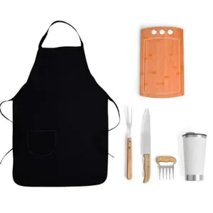 KIT PARA CHURRASCO COM COPO TÉRMICO - 6 PÇS