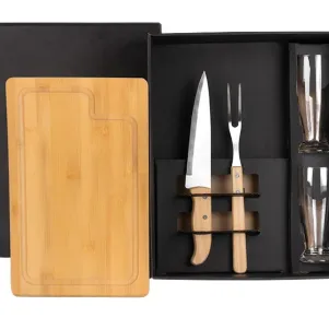 KIT PARA CHURRASCO COM COPOS - 5 PÇS