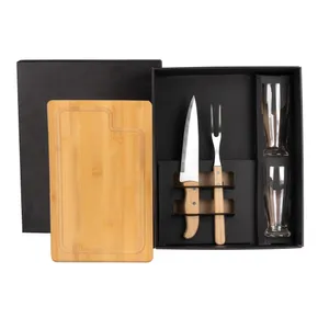 KIT PARA CHURRASCO COM COPOS - 5 PÇS