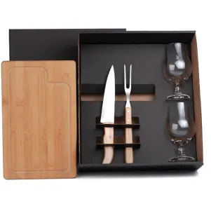 KIT PARA CHURRASCO COM COPOS - 5 PÇS