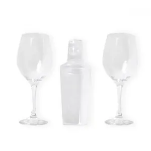 KIT PARA DRINKS C/ COQUETELEIRA  - 3 PÇS