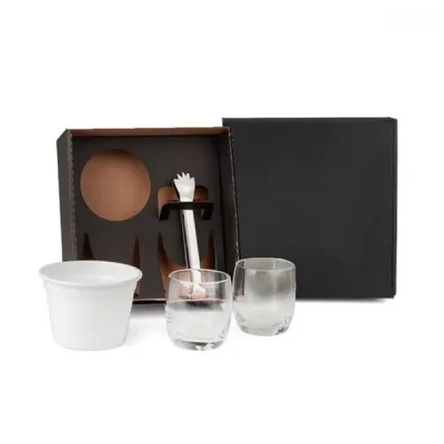 KIT PARA WHISKY COM BALDE - 4 PÇS