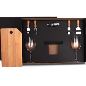 KIT QUEIJO E VINHO - 8 PÇS