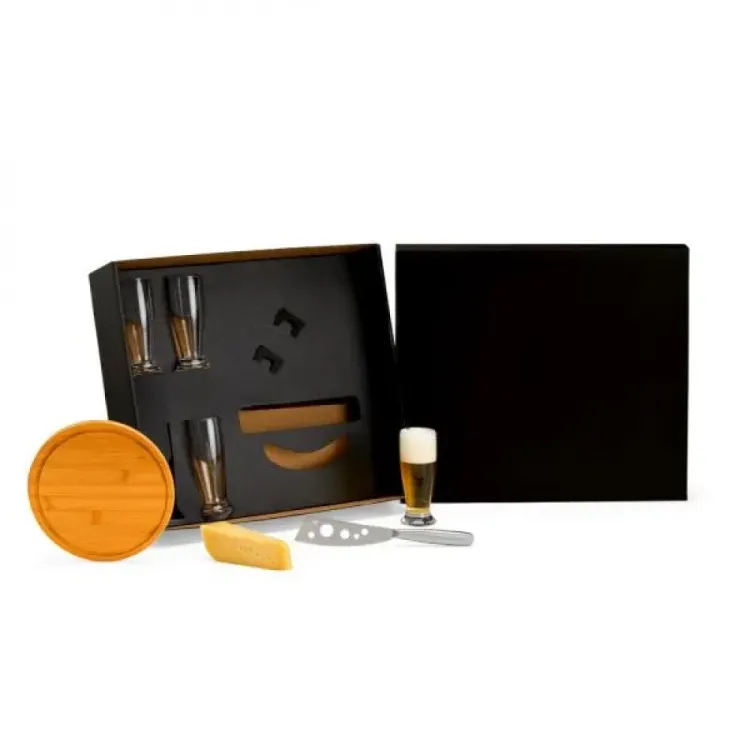 KIT QUEIJO E CERVEJA - 6 PÇS - COM FACA