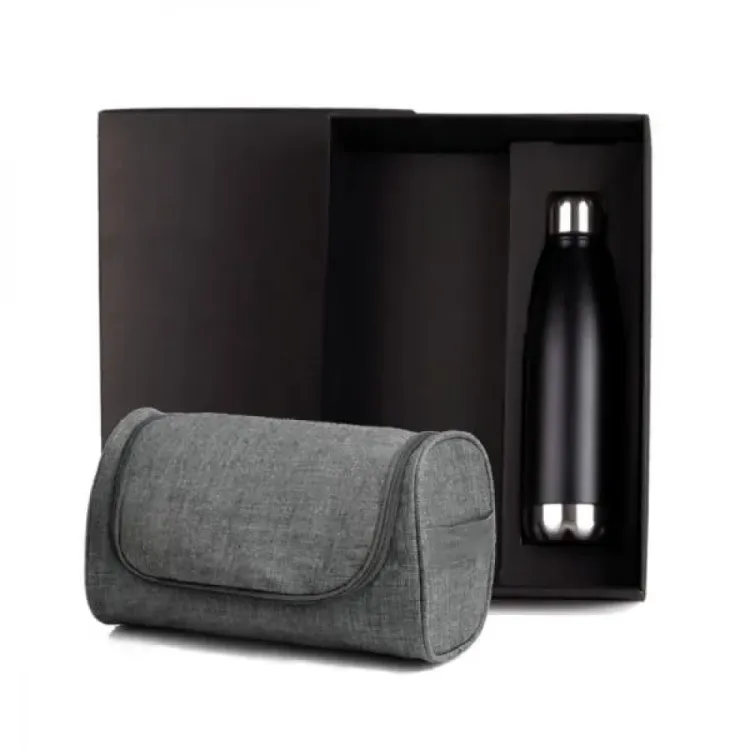 KIT NECESSAIRE E GARRAFA - 2 PÇS