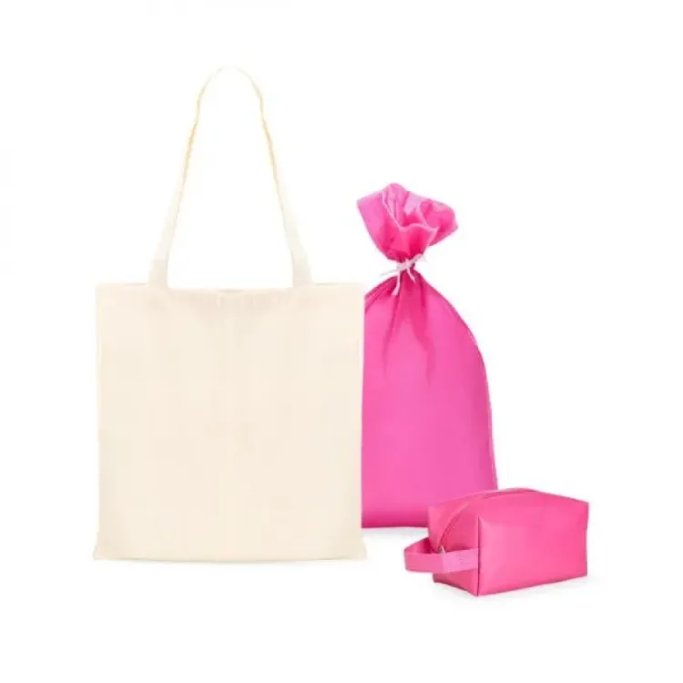KIT SACOLA/ECOBAG E NECESSAIRE - 2 PÇS