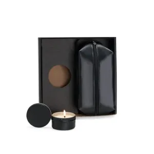 KIT VELA AROMATIZADA E NECESSAIRE - 2 PÇS