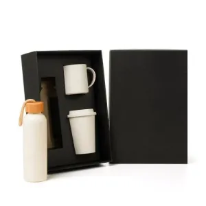 KIT GARRAFA, COPO E CANECA - 3 PÇS