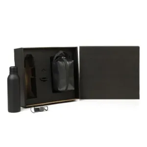 KIT NECESSAIRE, GARRAFA E CHAVEIRO - 3 PÇS